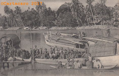 Cochinchine - Cantho - Départ de la vaccine - Planté noir 276 - #1107