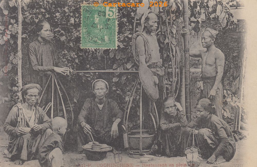 Cochinchine - Restauration en plein air Dieulefils 511 P @4223 #6630