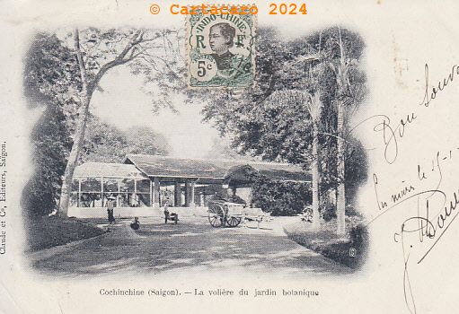 Cochinchine - Saïgon - La volière du jardin botanique Claude 14 @4175 #5338