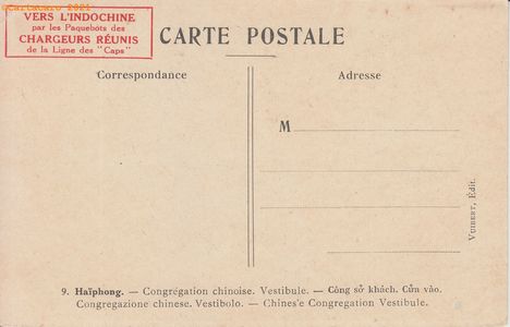Tonkin - Haïphong - Congrégation chinoise - Salgé 9 @2166 #4423