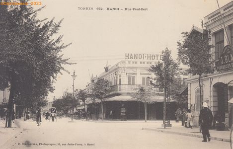 Tonkin - Hanoi - Rue Paul Bert - Dieulefils 672 Noir @2157 #4395