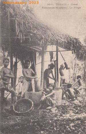 Tonkin - Hanoï - Village de papier - Dieulefils 3015 @77095 #5376