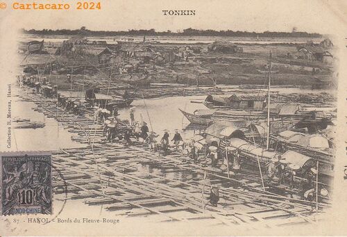 Tonkin - Hanoi - Bords du fleuve rouge - R. Moreau 87 - @111 #5304